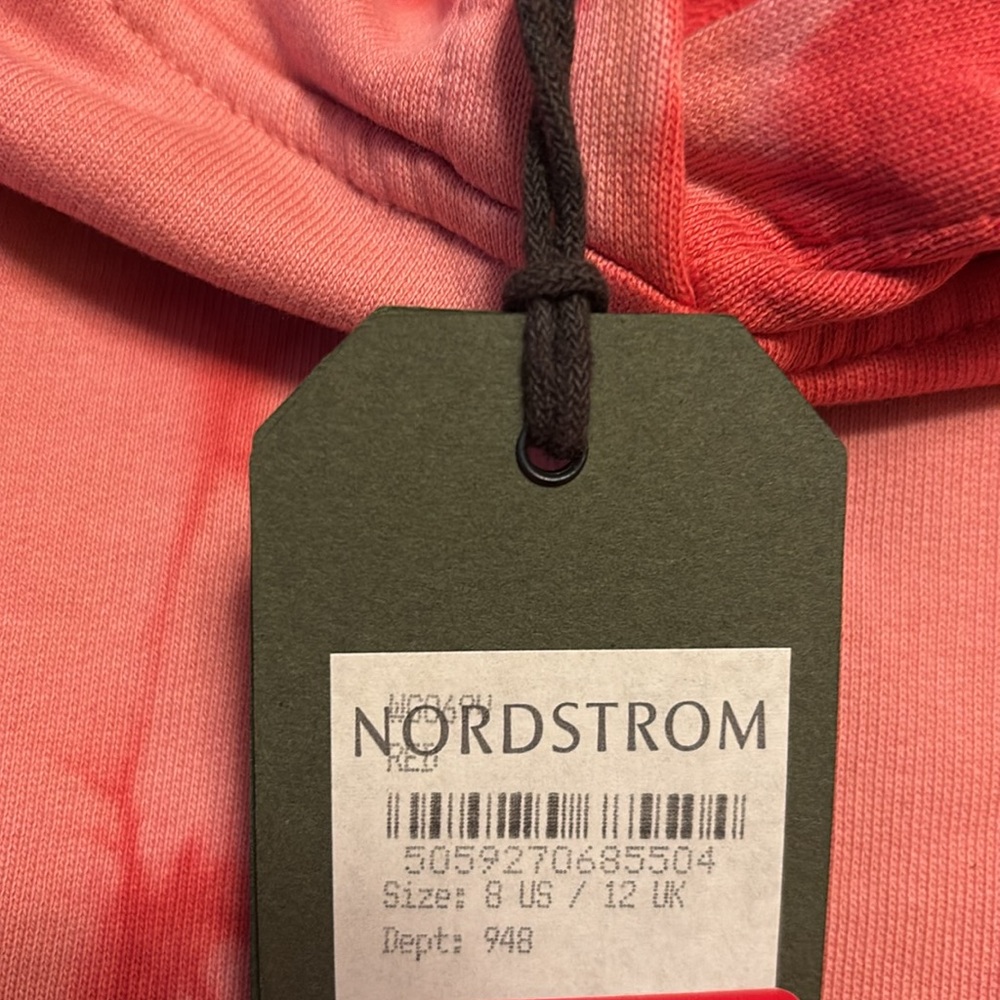 Women All Saints Dye Tye Hoodie. Size 8 - Picture 7 of 8